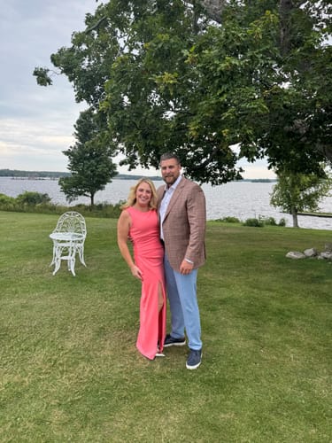 Customer photo review of Brady Gown by Black Halo - RENTAL