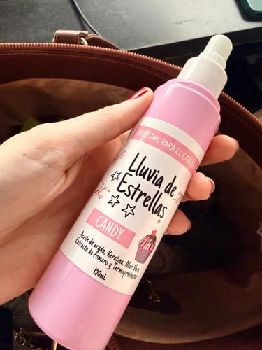 Customer photo review of PERFUME PARA EL CABELLO CANDY