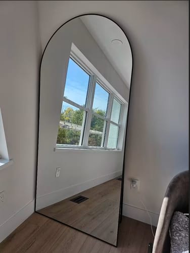 Customer photo review of Large Arch Full-Body Mirror