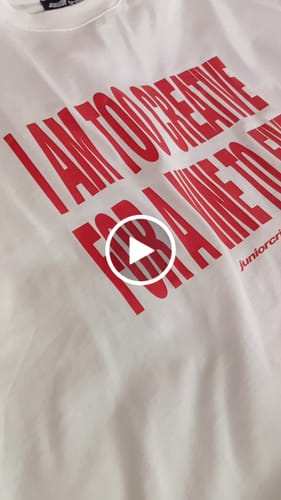 JR Nine To Five Baskılı Beyaz Boxy Fit Tshirt için videolu müşteri yorumu