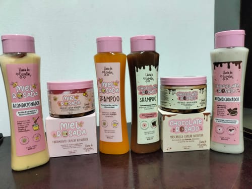 Customer photo review of MASCARILLA CAPILAR CHOCOLATE ROSADO