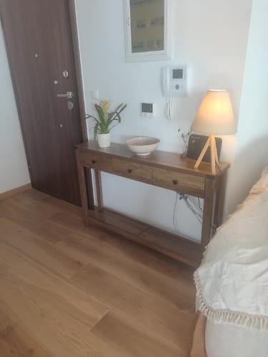 Customer photo review of Τραπέζι Κονσόλα Εισόδου Βοηθητικό Τραπέζι Καρυδιά Ρουστίκ 24 x 120 x 76 εκ LN-T142K41