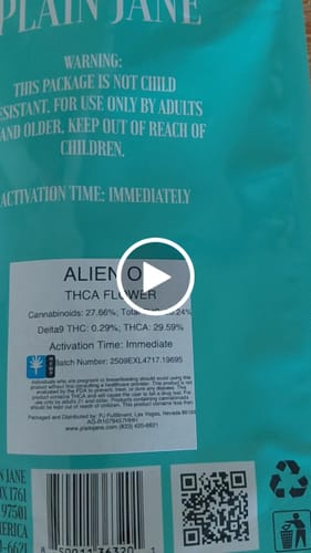 Customer video review of Alien OG (Indoor) - THCA Flower