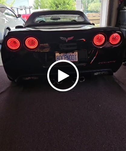 Customer video review of 2005-2013 Chevrolet Corvette C6 Infinity Style LED Tail Lights (PRE-SALE)