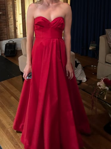 Customer photo review of Sybil Gown by ML Monique Lhuillier - RENTAL