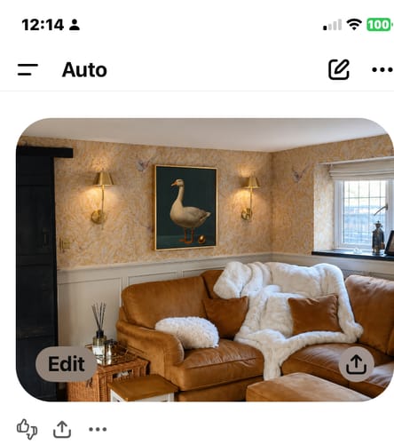 Customer photo review of Goose and Golden Egg Print