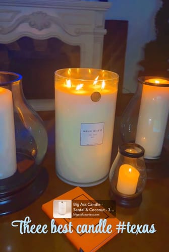 Customer photo review of Big Ass Candle - Palo Santo - 300 oz