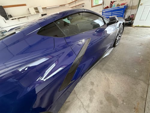 Customer photo review of Chevrolet Corvette C8 Z06 Conversion Side Skirts