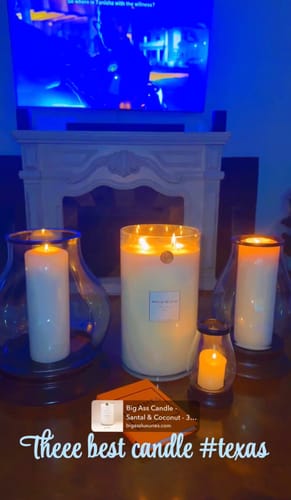 Customer photo review of Big Ass Candle - Palo Santo - 300 oz