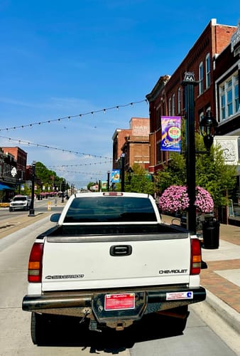 Customer photo review of I Voted for Waylon Jennings Bumper Sticker