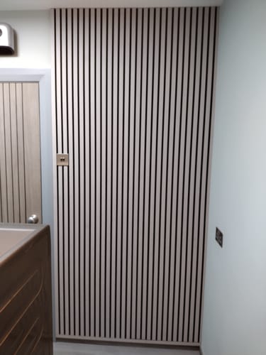 Customer photo review of Acoustic Slat Panel End Trim