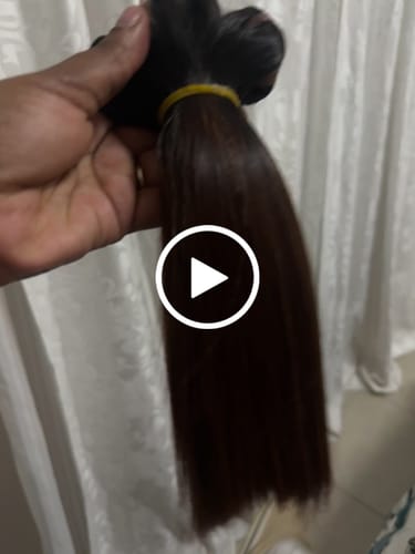 Customer video review of Vietnamese Super Double Drawn Bone Straight Ombre Chocolate Brown Bundles