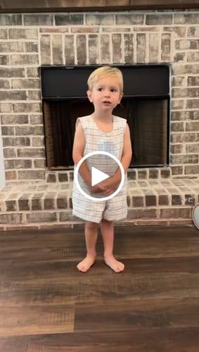 Customer video review of Pumpkin Blue & Tan Plaid Jon Jon
