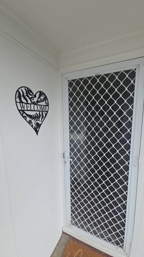 Customer photo review of Personalised Fern Heart Wall Art