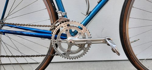 Customer photo review of Velo Orange Grand Cru 110 Drillium Fluted Double Crankset