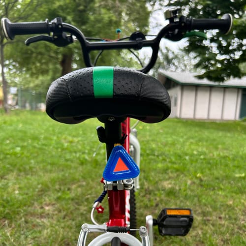 Customer photo review of Blue Lug Reflective Triangle (Mini)