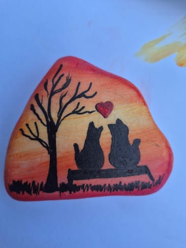 Customer photo review of Starterspakket Happy Stones + App om ze te volgen + Paint-me Startersset