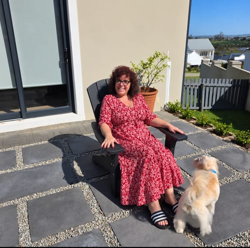 Customer photo review of Troy Chair 2 Pack - Graphite | PREORDER AUGUST