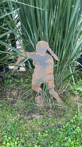 Customer photo review of Gartenstecker Fußballerin