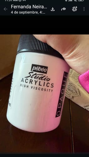 Customer photo review of Pebeo Studio - Acrílico 500 ml