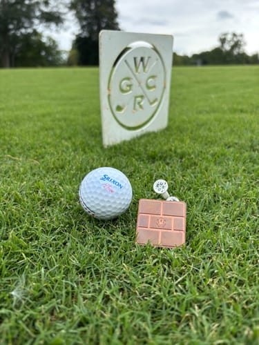 Customer photo review of The Coffer - Copper & Brass Ball Marker