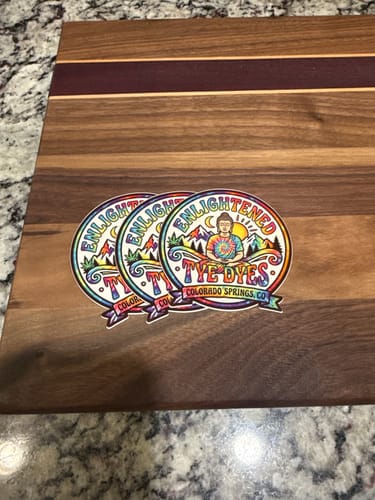Customer photo review of 150 Custom 3" Laminated Vinyl Stickers