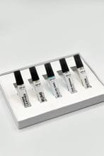 Customer's All-time Best Sellers Tester Pack featuring five sleek fragrance samples in a white tray