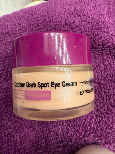 Customer photo review of Zentra Calcium Eye Cream