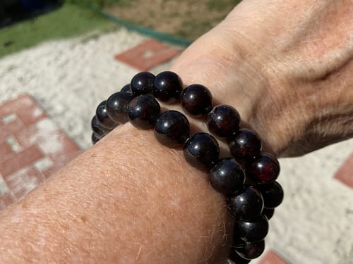 Customer photo review of Selavra Garnet Bracelet