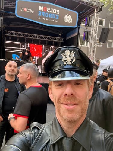 Customer photo review of Leather Military Cap