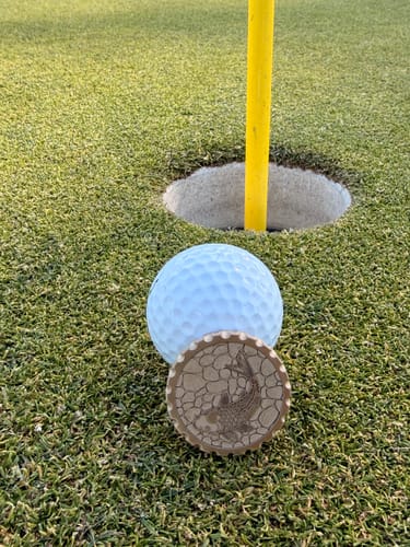 Customer photo review of Koi 2.0 Brass Ball Marker