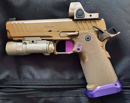 Customer photo review of 1911/2011 Extended Magazine Release | STI, Bul Armory Compatible