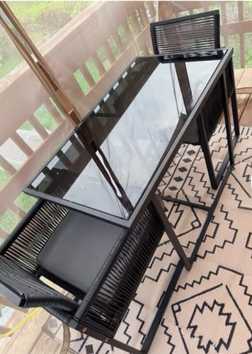 Customer photo review of 3pcs Patio Dining Set