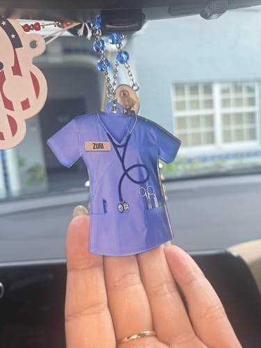 Customer photo review of Personalized Nurse Scrubs - Gift for nurse Acrylic Ornament