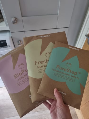 Customer photo review of BioPure Eco-Friendly Laundry Sheets