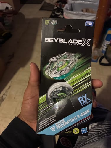 Customer photo review of Beyblade X Ridge Triceratops 9-80GN Booster Pack Set