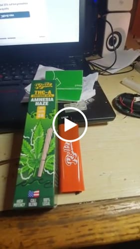 Customer video review of THC-A Pre-Roll Cali Blend |2g|