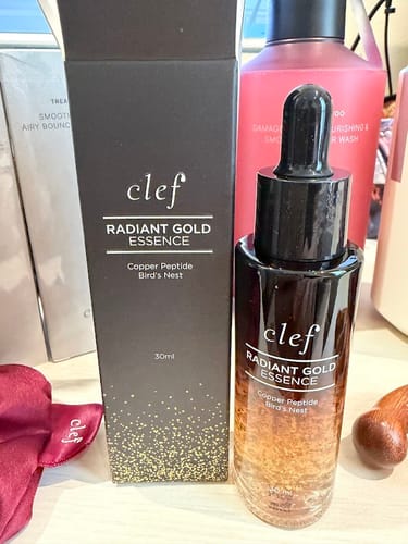 Customer photo review of Radiant Gold Essence Anti-Aging Serum
