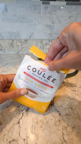 Customer photo review of Core Roast Variety Pack – 20 Pre-Filled Paper EcoPours™