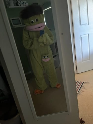 Customer photo review of The Snuggle Onesie™