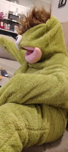 Customer photo review of The Snuggle Onesie™