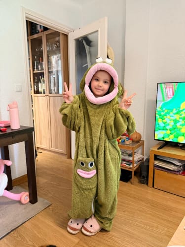 Customer photo review of The Snuggle Onesie™