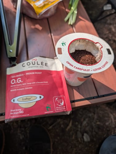 Customer photo review of Core Roast Variety Pack – 20 Pre-Filled Paper EcoPours™
