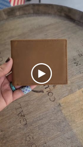 Customer video review of To My Dad - You Are Loved & Appreciated - Engraved Premium Bi-fold Leather Wallet Gift - SS627
