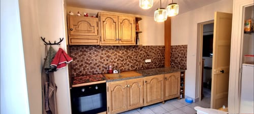 Customer photo review of Crédence Adhésive Hexagone Mosaique Cuivre Relief 3D V-Joint