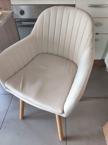 Reseña con foto de un cliente sobre PREVENTA Butaca Diamante - Crema