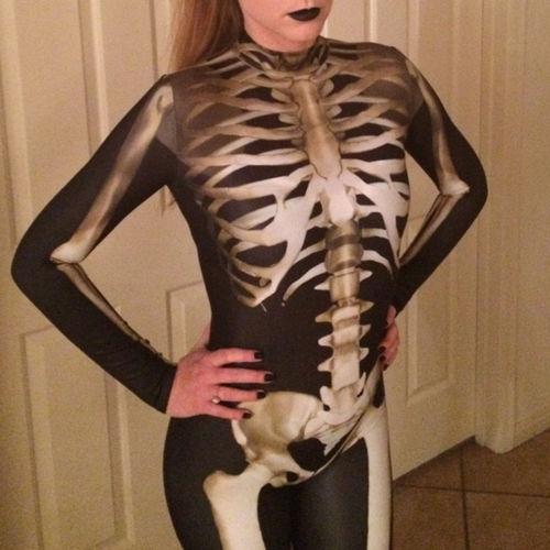 Customer photo review of Graveyard Skeleton Costume