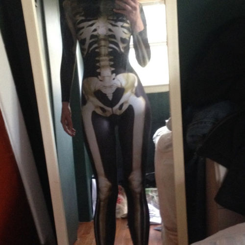 Customer photo review of Graveyard Skeleton Costume