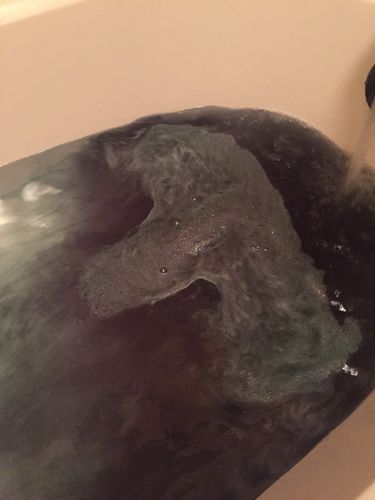 Customer photo review of Coffin Bath Bomb