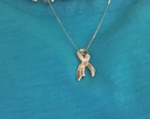 Customer photo review of Charm with Leaves 10 Karat Gold Pendant & Necklace